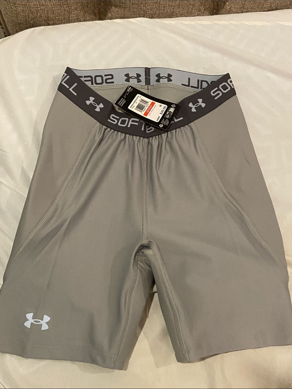 Under Armour Gray Softball Compression Padded sliding Shorts - Women's